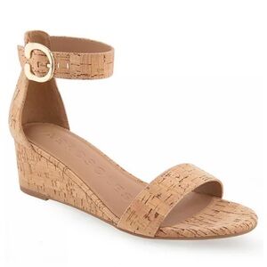 NEW Aerosoles Willis Buckle Close Cork Wedges